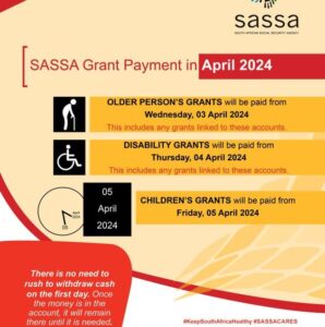 SASSA Payment Dates For April 2024