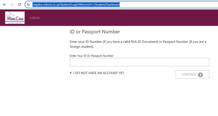 Majuba Student Portal Login
