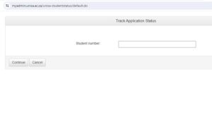 Track UNISA Application Status