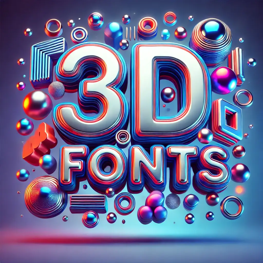 3D Fonts