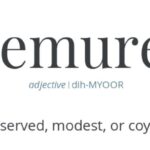 Demure Meaning