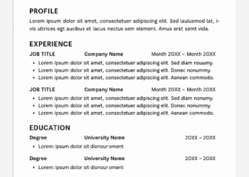 What is a CV Template