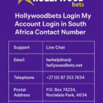 Hollywoodbets Login My Account Login in South Africa Contact Number