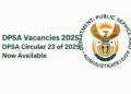 DPSA Vacancies 2025 – DPSA Circular 23 of 2025 Now Available