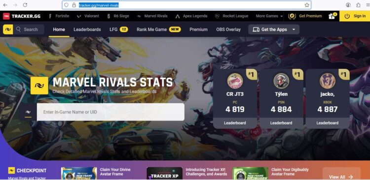 Marvel Rivals Tracker